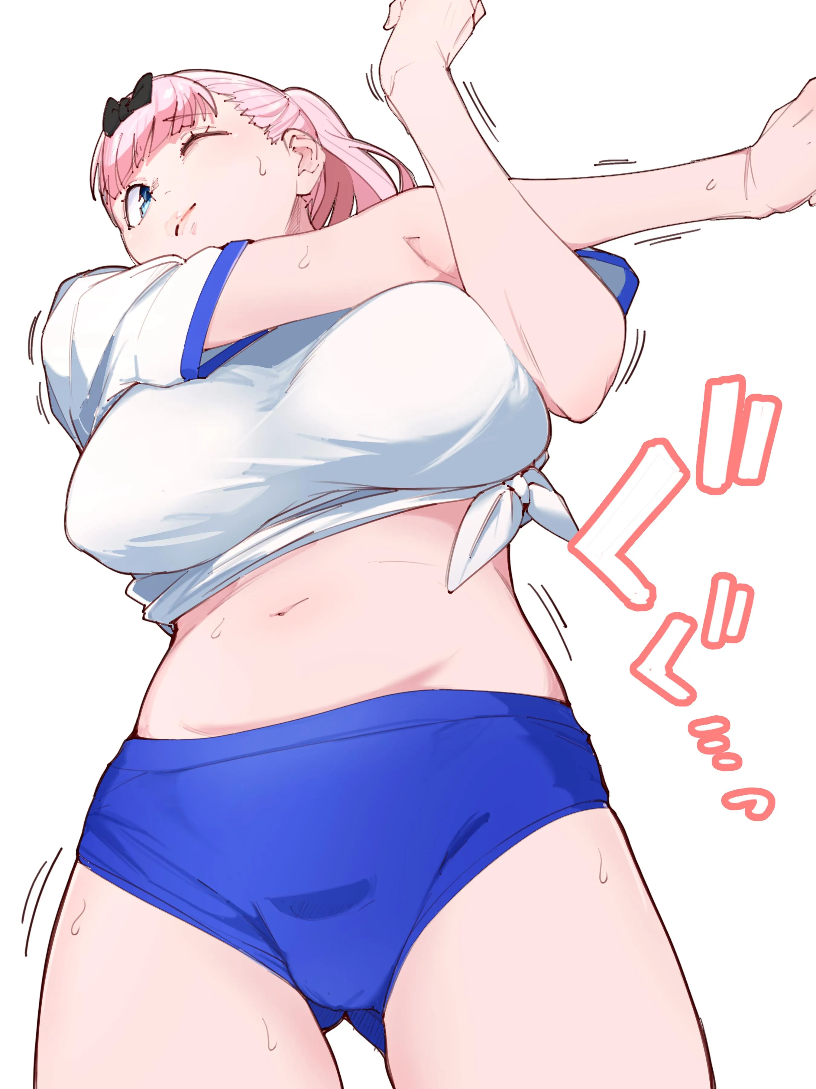 Chika Stretching Her Body