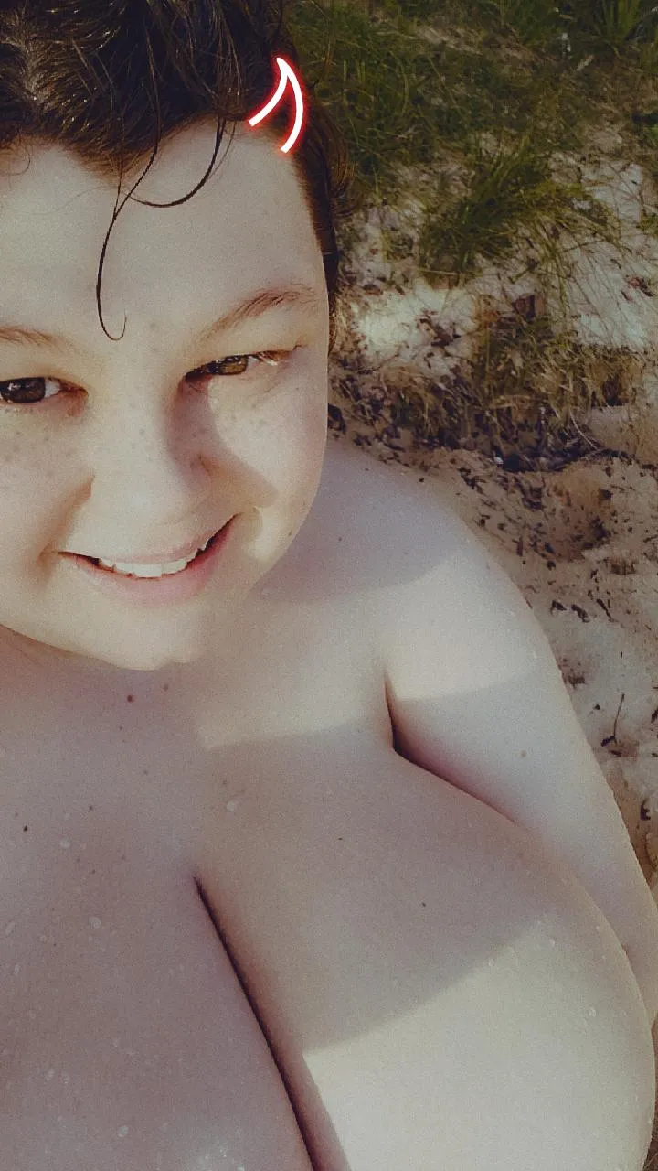 Enjoying the warm sand