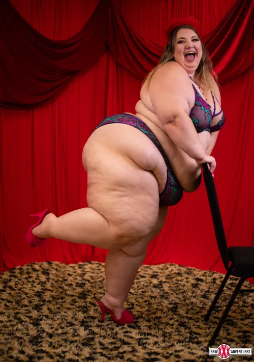 Hard to balance all this on little heels