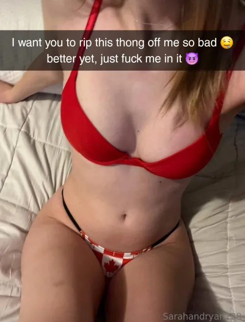 I'm your girl and send this to a bbc Canadian, what are you doing?? 😜 Cause I'm guessing you're going to be encouraging it hehe