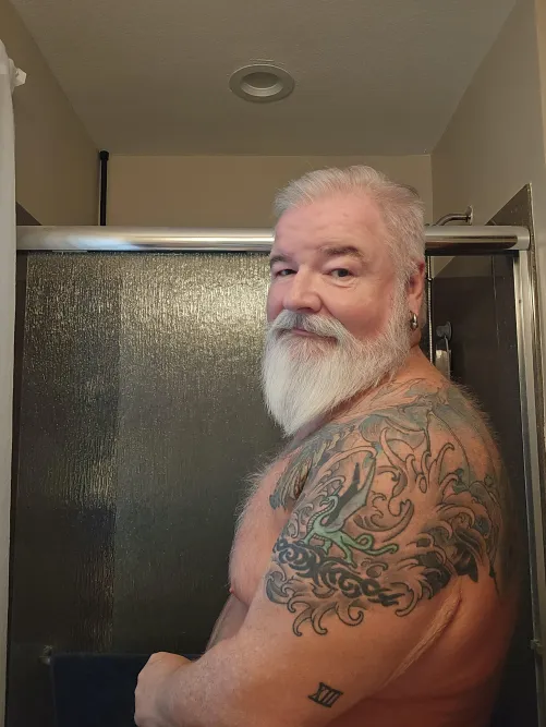 It might be a tight fit, but let's get wet together.