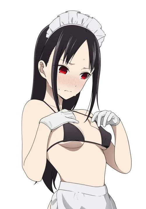 Kaguya Flustered About Her Small Tits