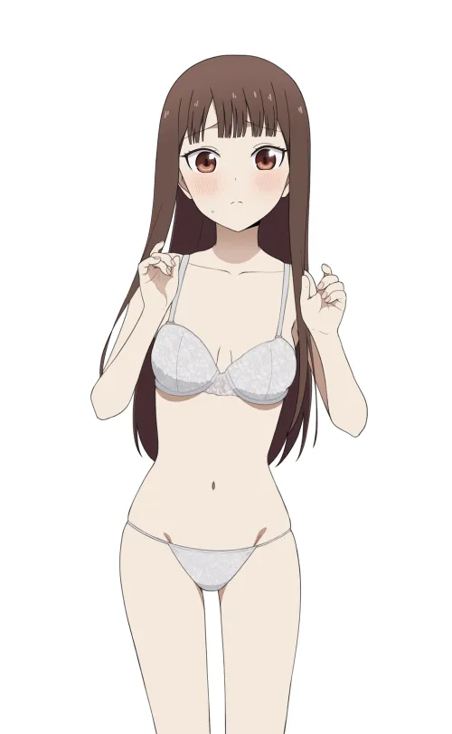 Miko Wearing White Lingerie