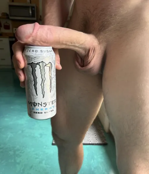 White monsters are my gamer fuel