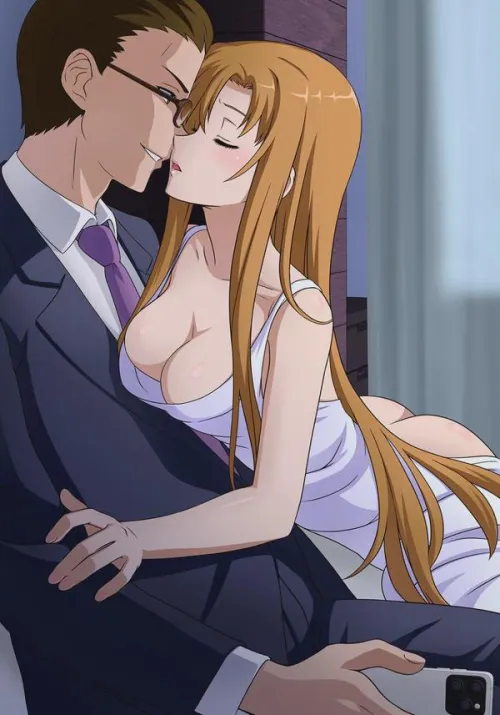 Asuna Yuuki and Sugou NTR [Artist: toooo]