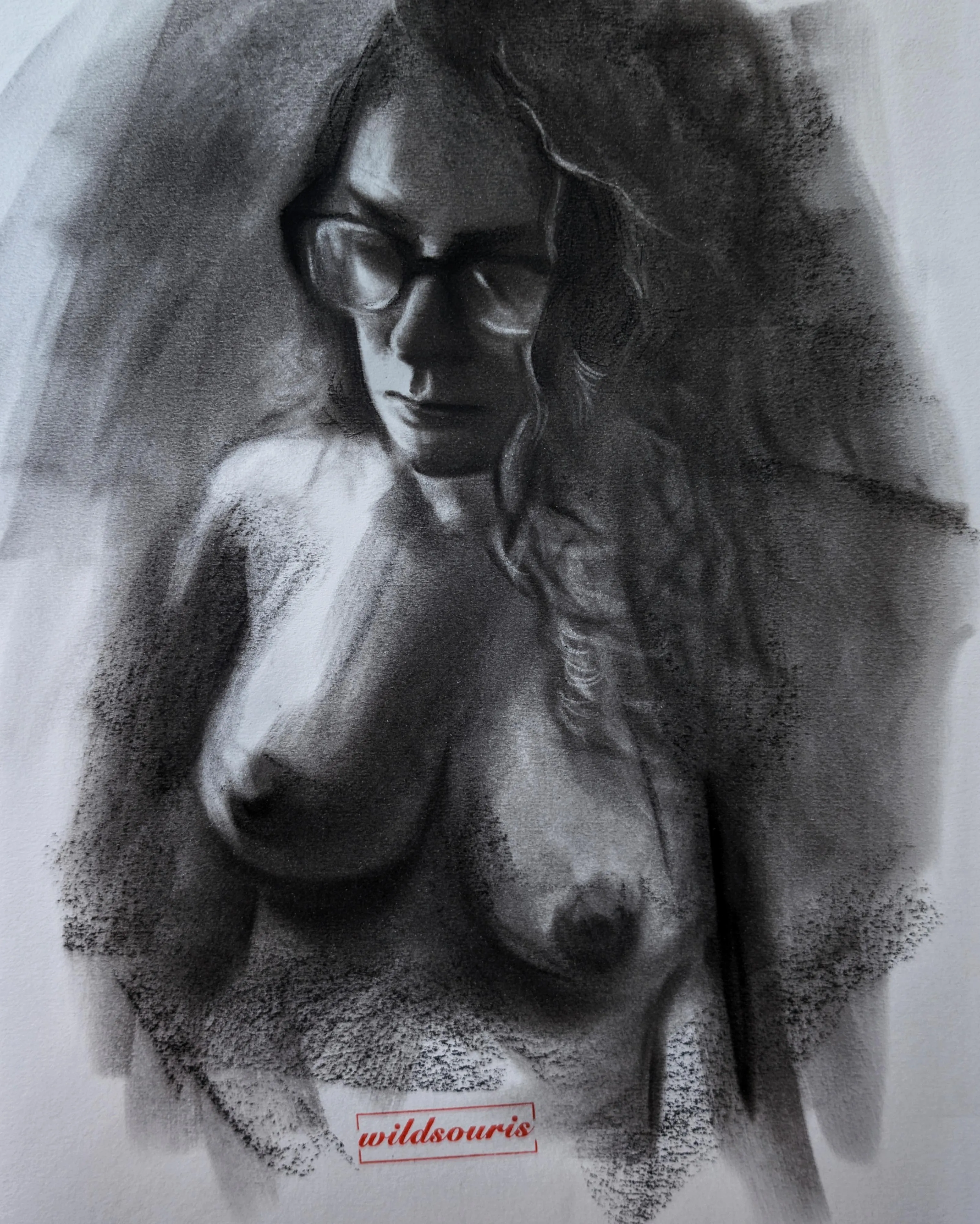 Charcoal portrait by me