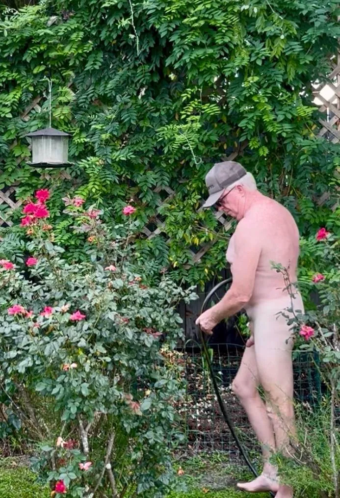 Just working in the garden