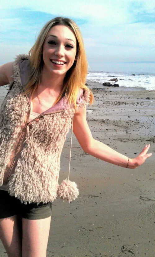 Lily on the beach...