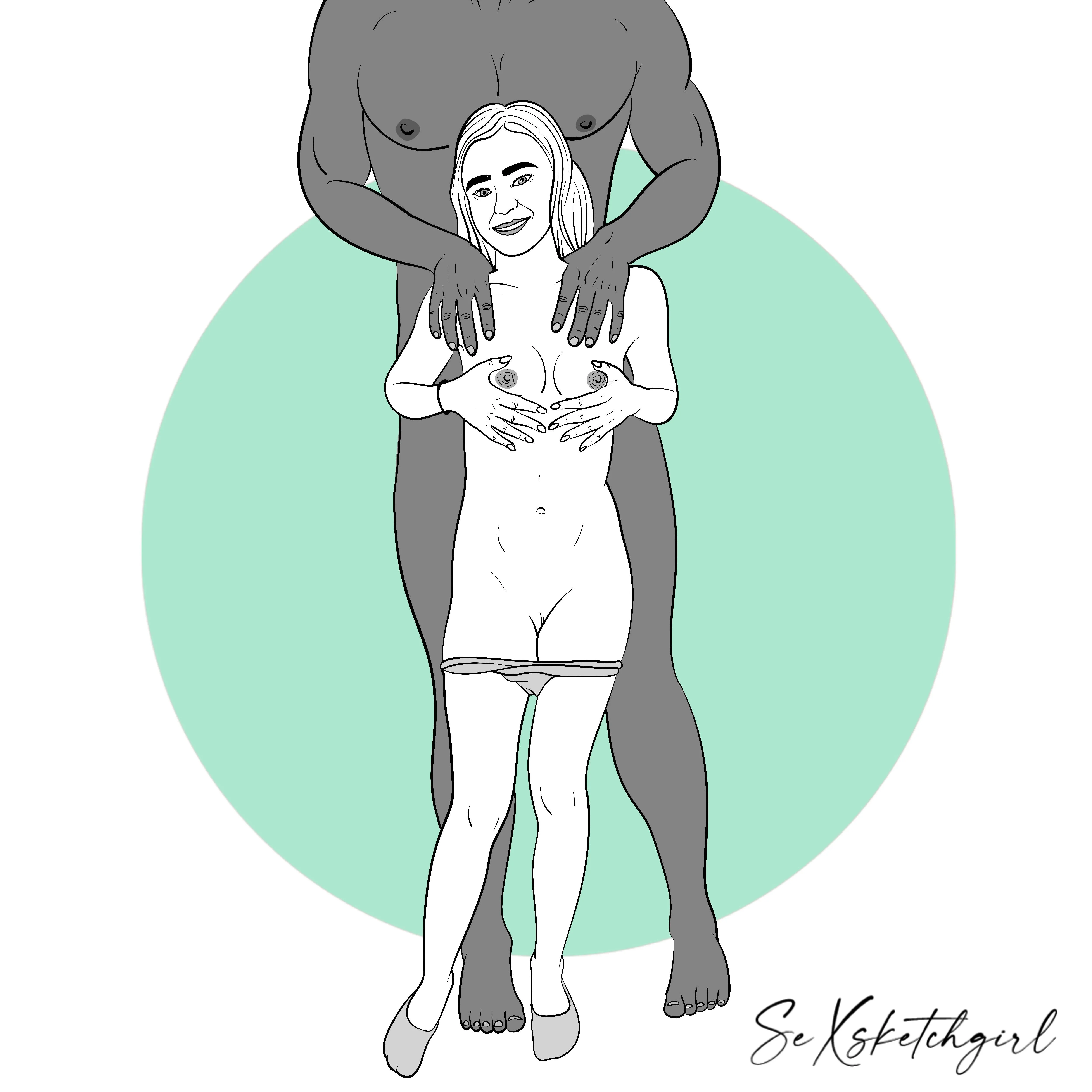 Petite and BBC (by Sexsketchgirl)