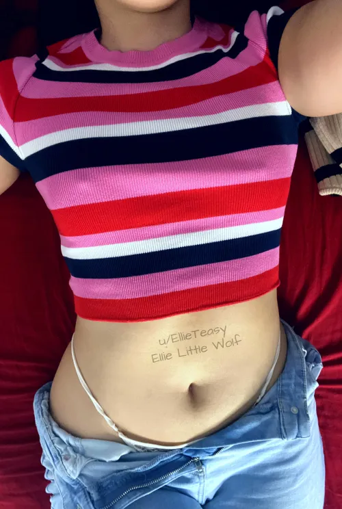 Confessing I wear these tiny panties so you’ll stare longer at me