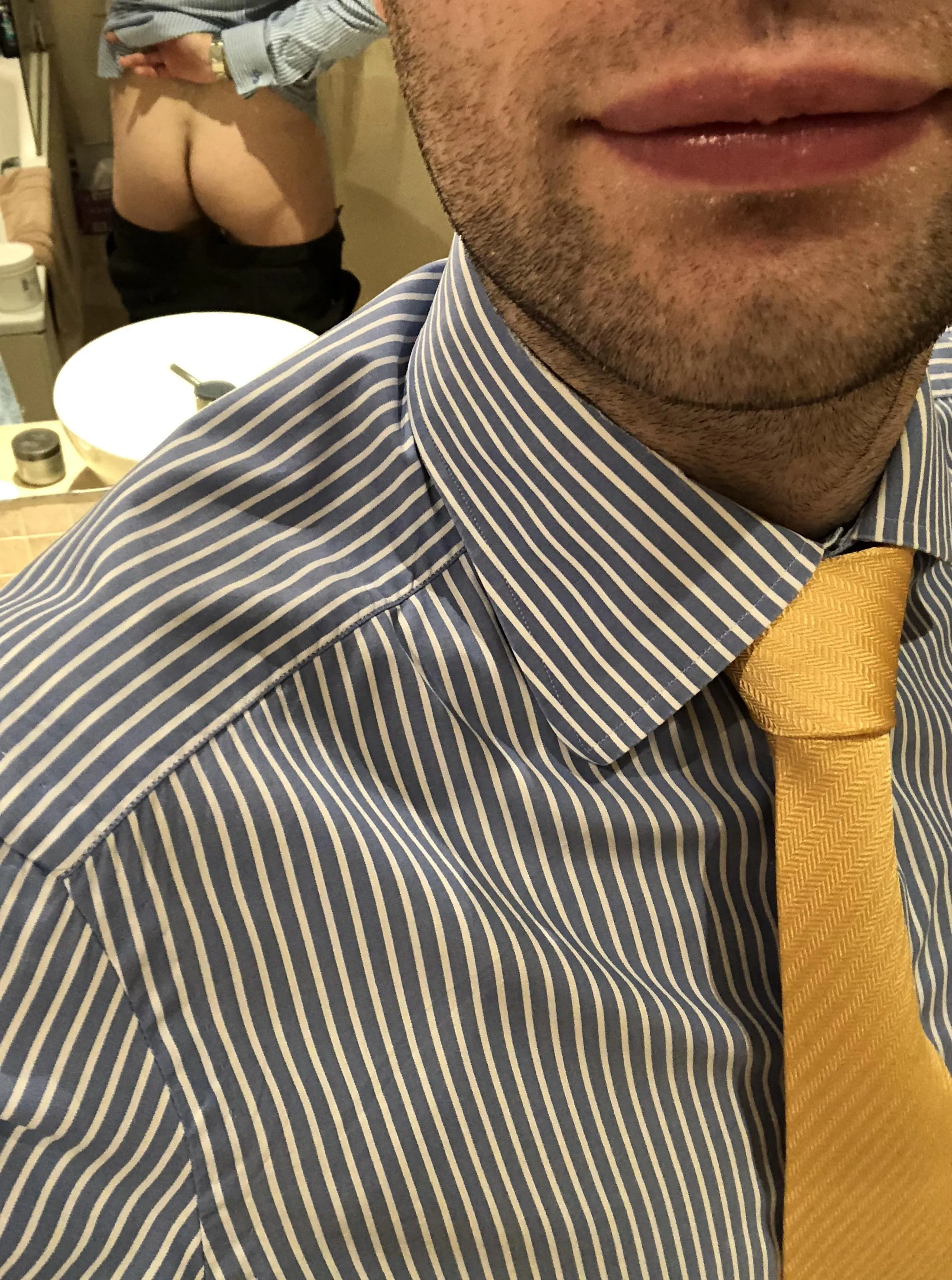 I didn’t shave this morning (or yesterday morning) and my underwear seems to have disappeared. It’s one of those weeks.