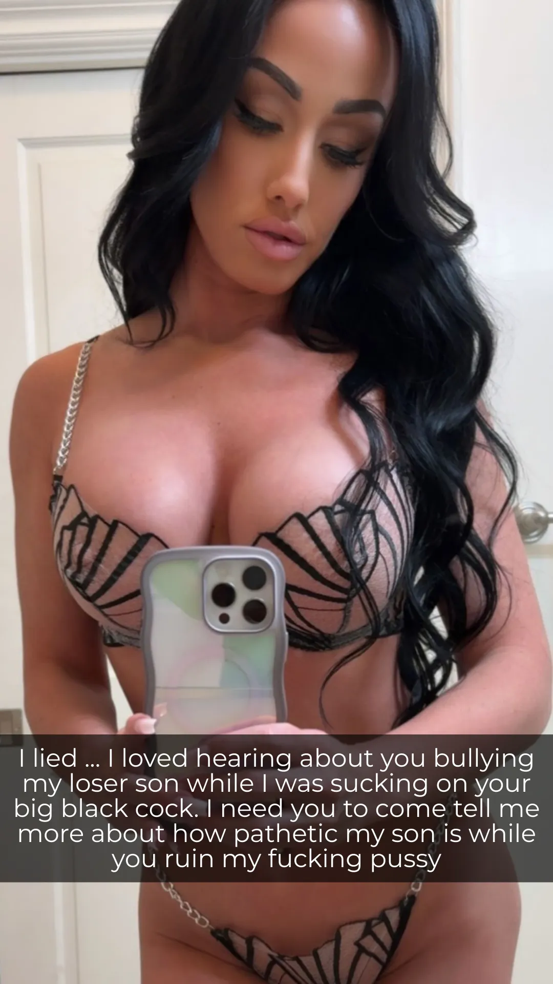 Mom tried to make the bullying stop ... turns out it made her really horny and now shes obsessed with ur bullies big black cock!