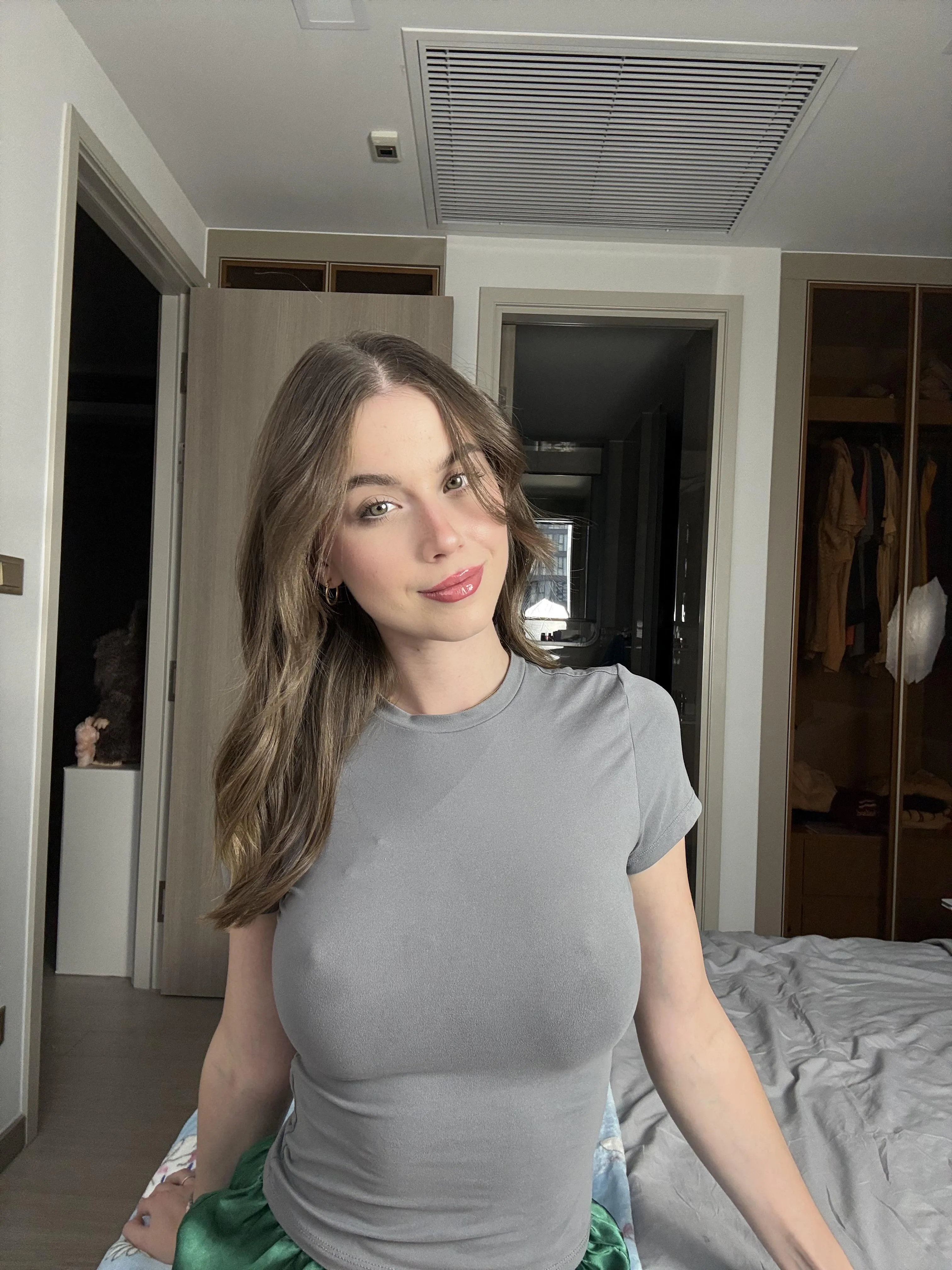 Wearing my favourite grey top