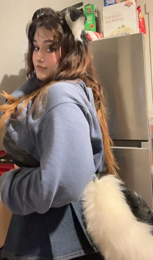 What are you and this puppy doing?