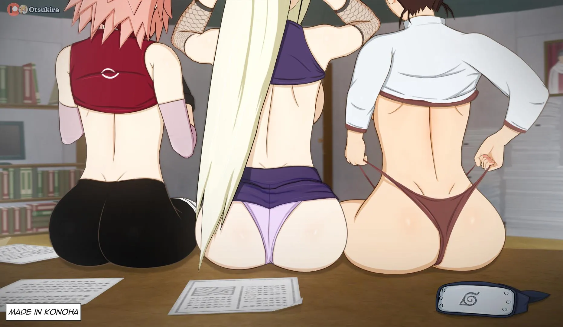 Kunoichi ass made in Konoha (Otsukira)