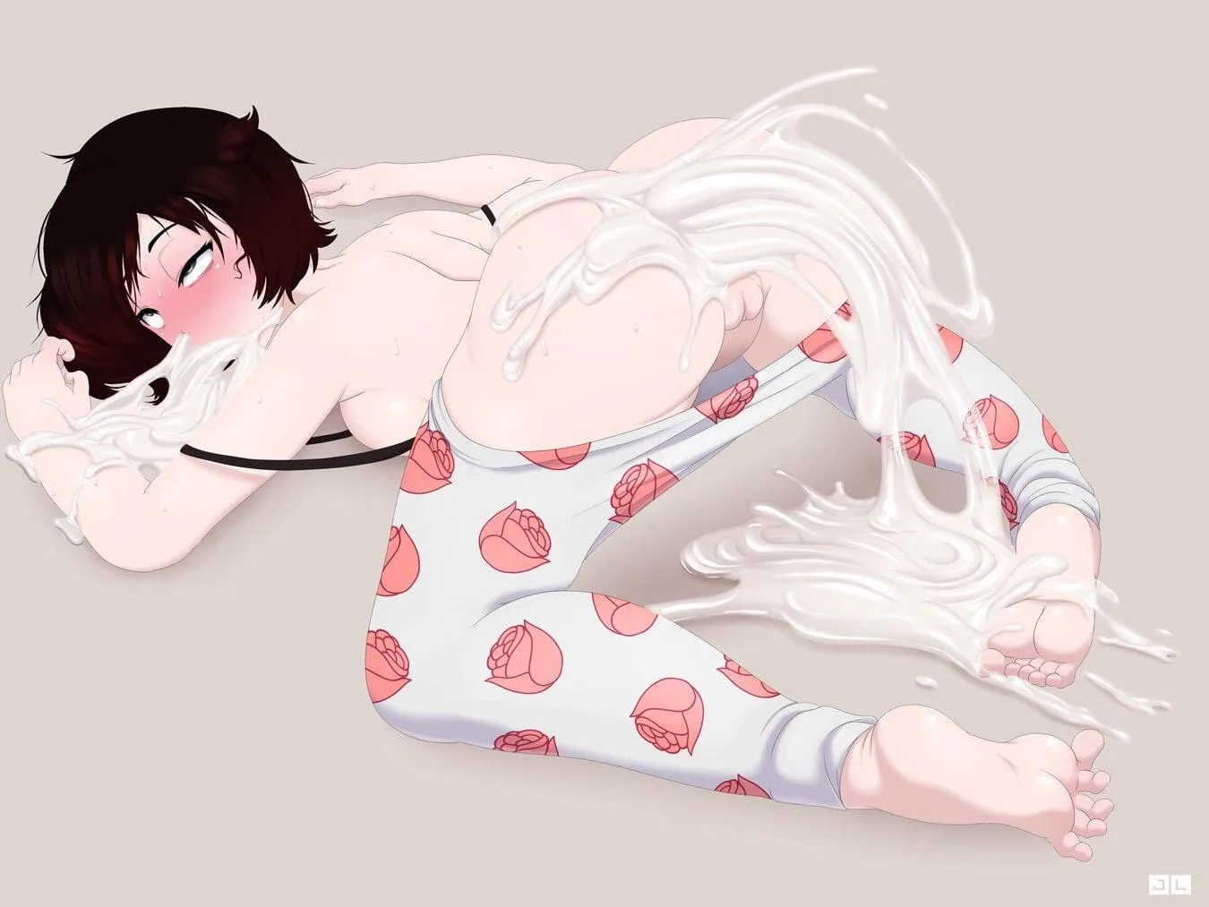 Cum fountain - art by Shadman and jlullaby