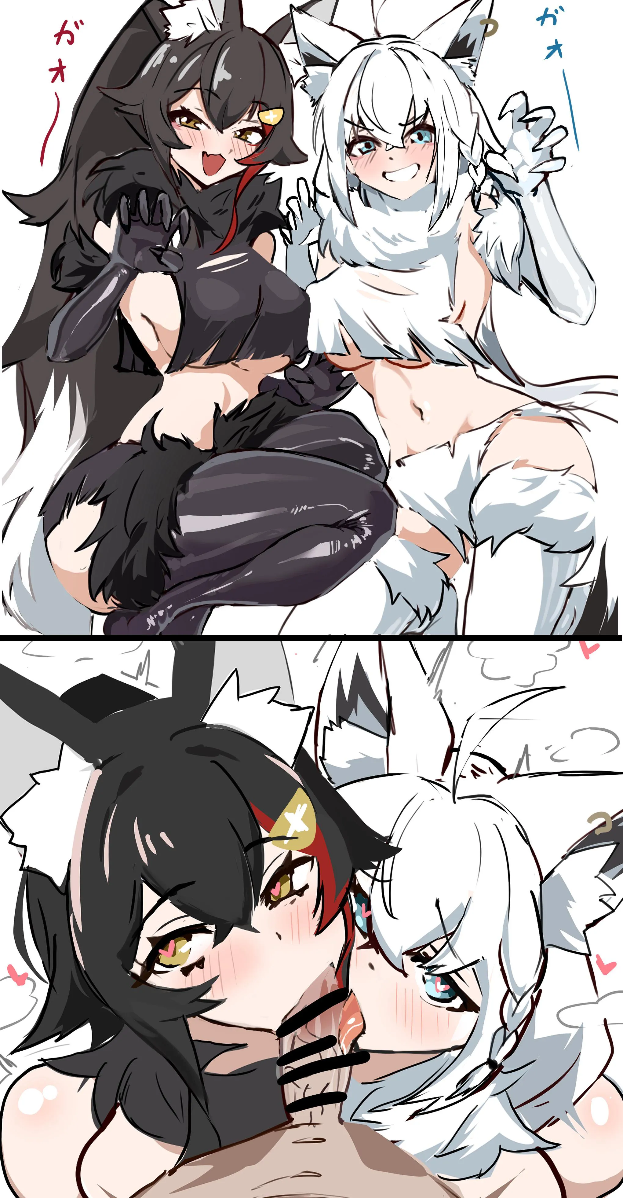 Fubuki and Mio having fun (orzofz)