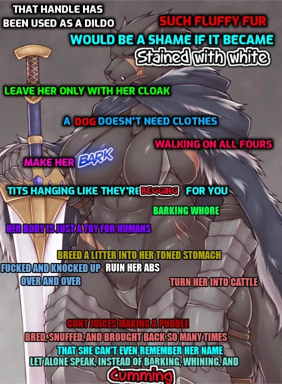 Love me a good mindbroken wolf bitch