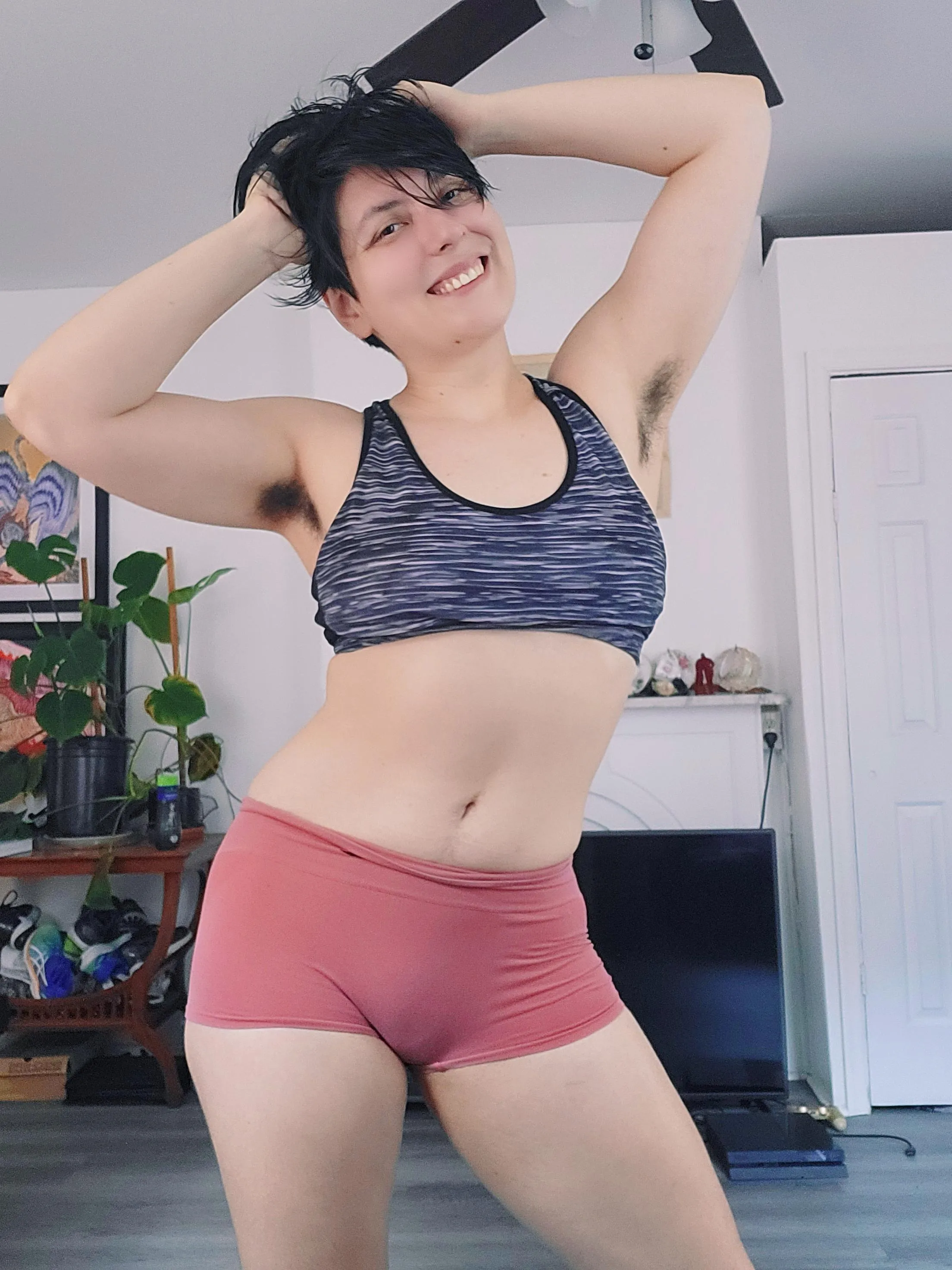 Maybe I should go to the gym like this