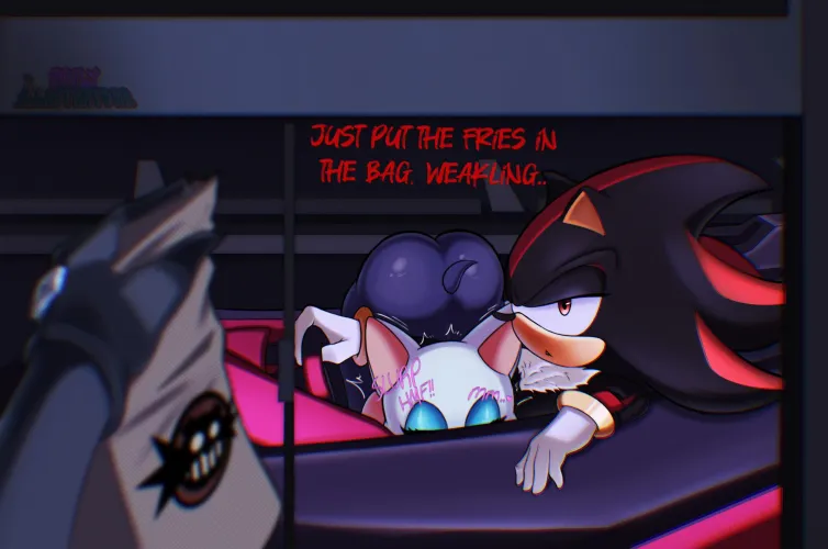 Shadow & Rouge after the race.. (onlyillastratorr)