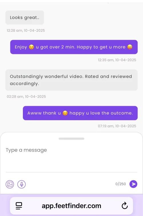 When u get messages from happy feet customers 🥰