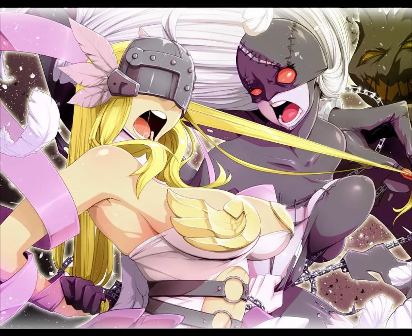 Angewomon vs Ladydevimon Catfight. Again. (By Materclaws)