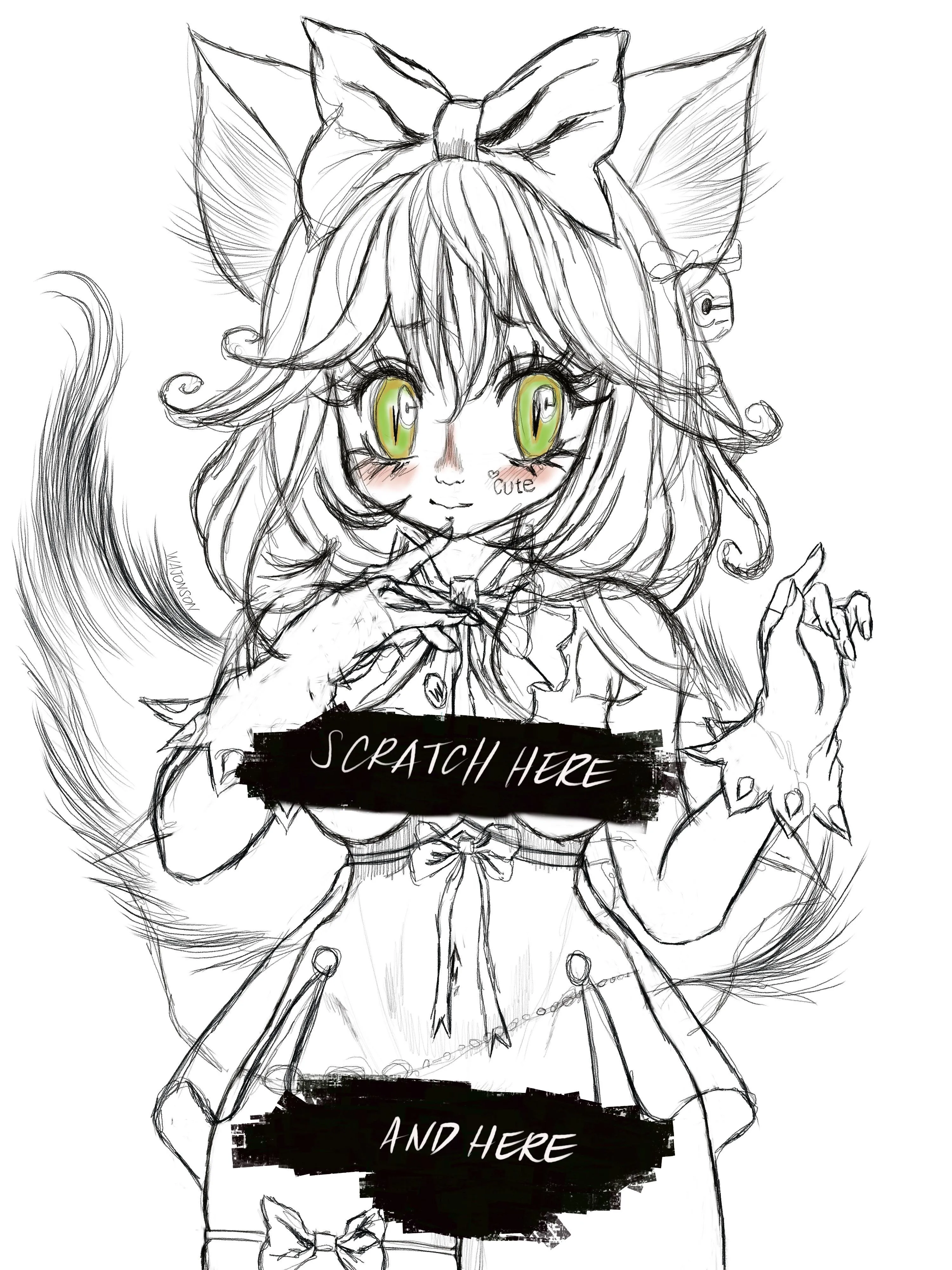 Another neko girl by Wajonson