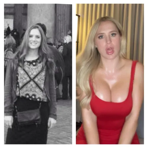 From college cutie to bimbo hottie. 10 years in the making and I’m not done yet!