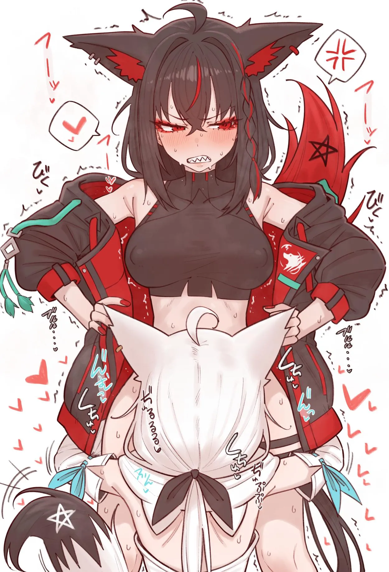 Fubuki choking on Fubuki [Hololive]