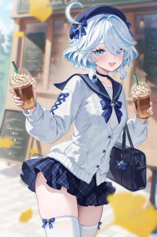 Furina having a good time outside