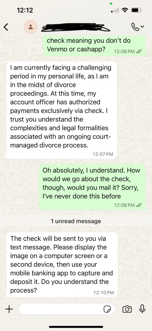 Is he trying to scam me?