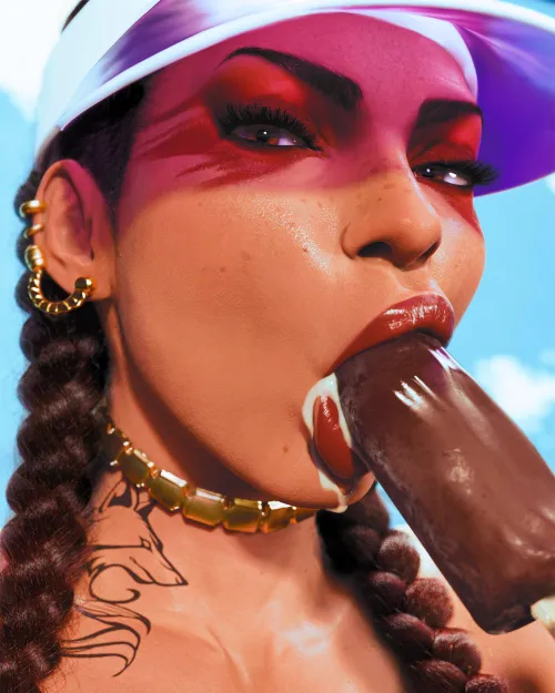 Loba slurping a popsicle (nv3d)