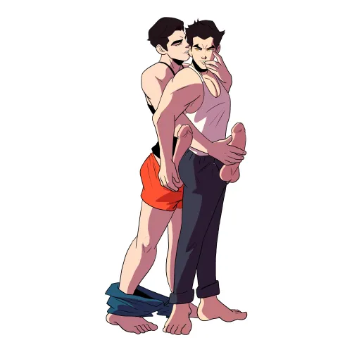 Mako and Iroh (CookieCatArt)