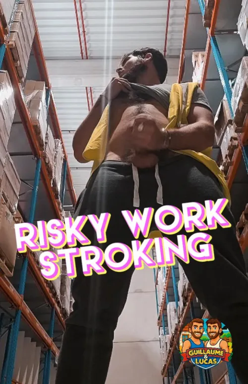 New Risky Scene 👀💦 Lucas Stroking at Work — Raw, Intimate & Uncensored 🌿 Full video on our OnlyFans