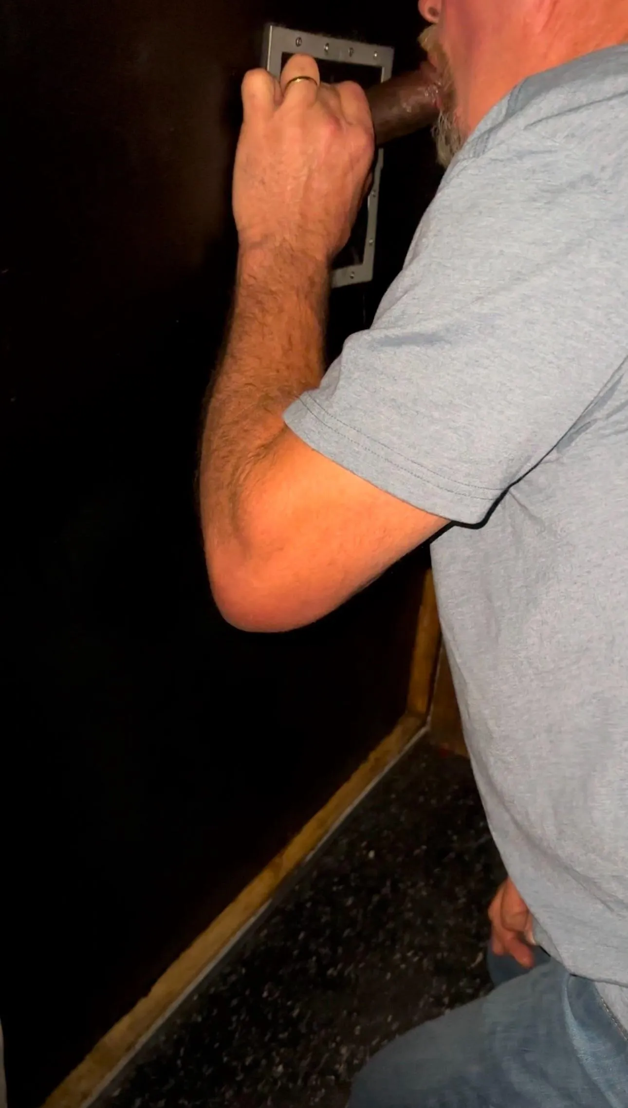 On my knees where I belong!