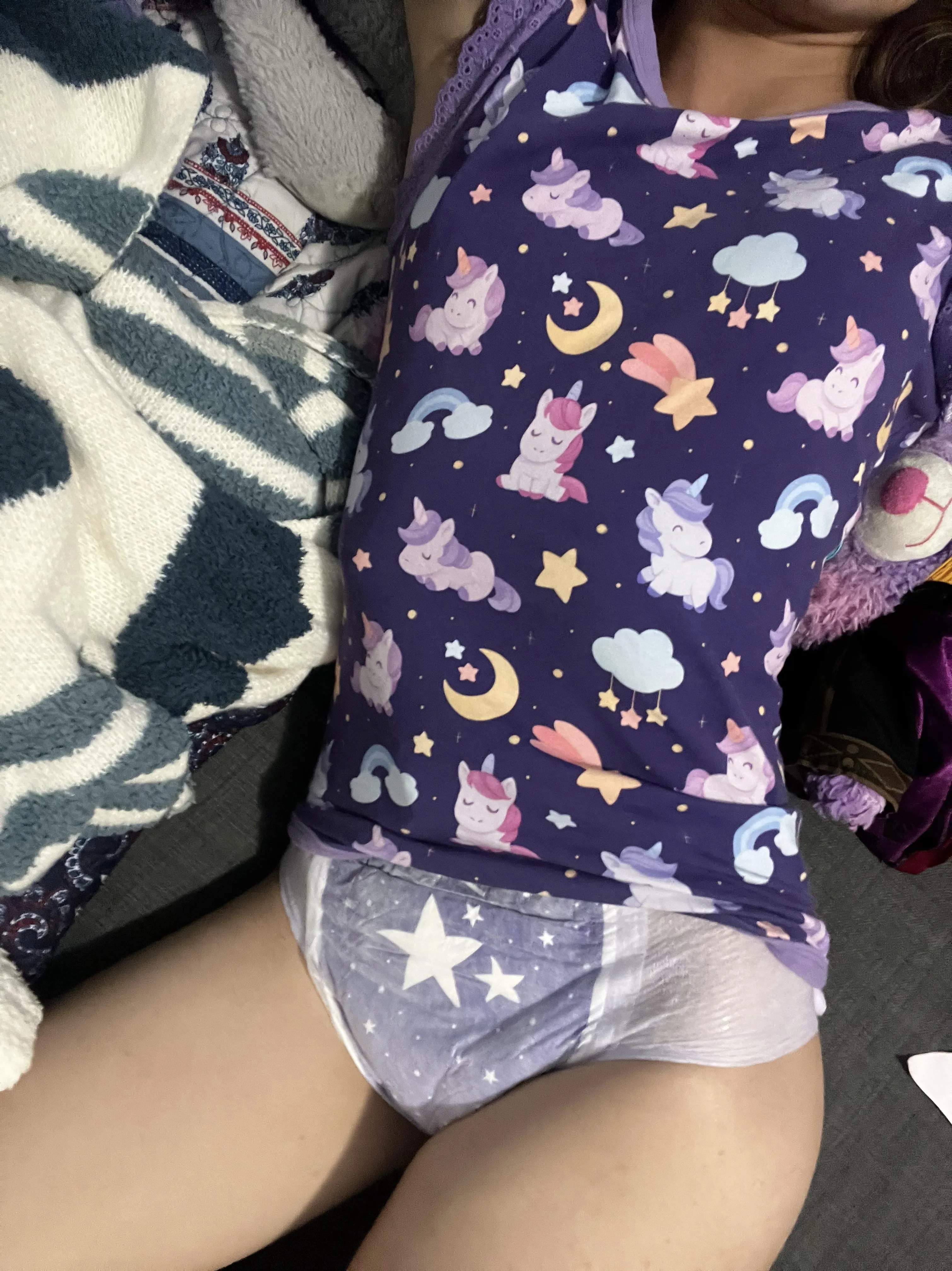 purple princess vibes ✨💜 guess what’s crinkly under here?