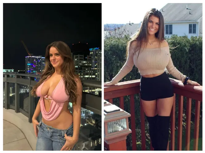 Two of the goats side by side