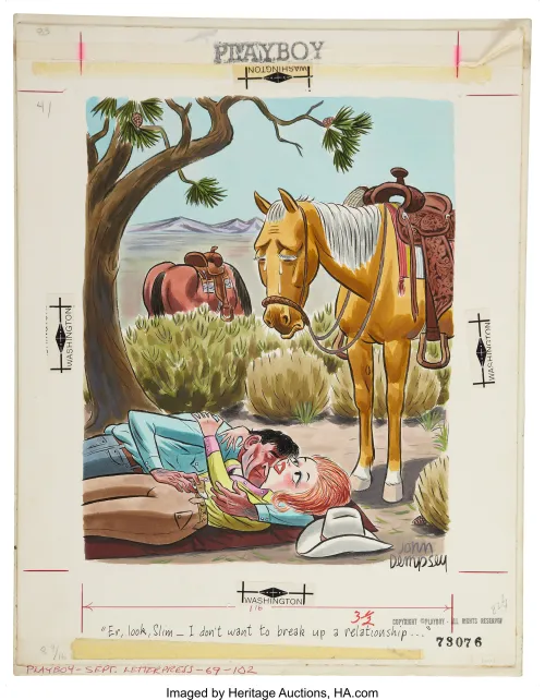 Er, look, Slim - I don´t want to break up a relationship... (well, maybe I am wrong, but that sad face...) - John Dempsey