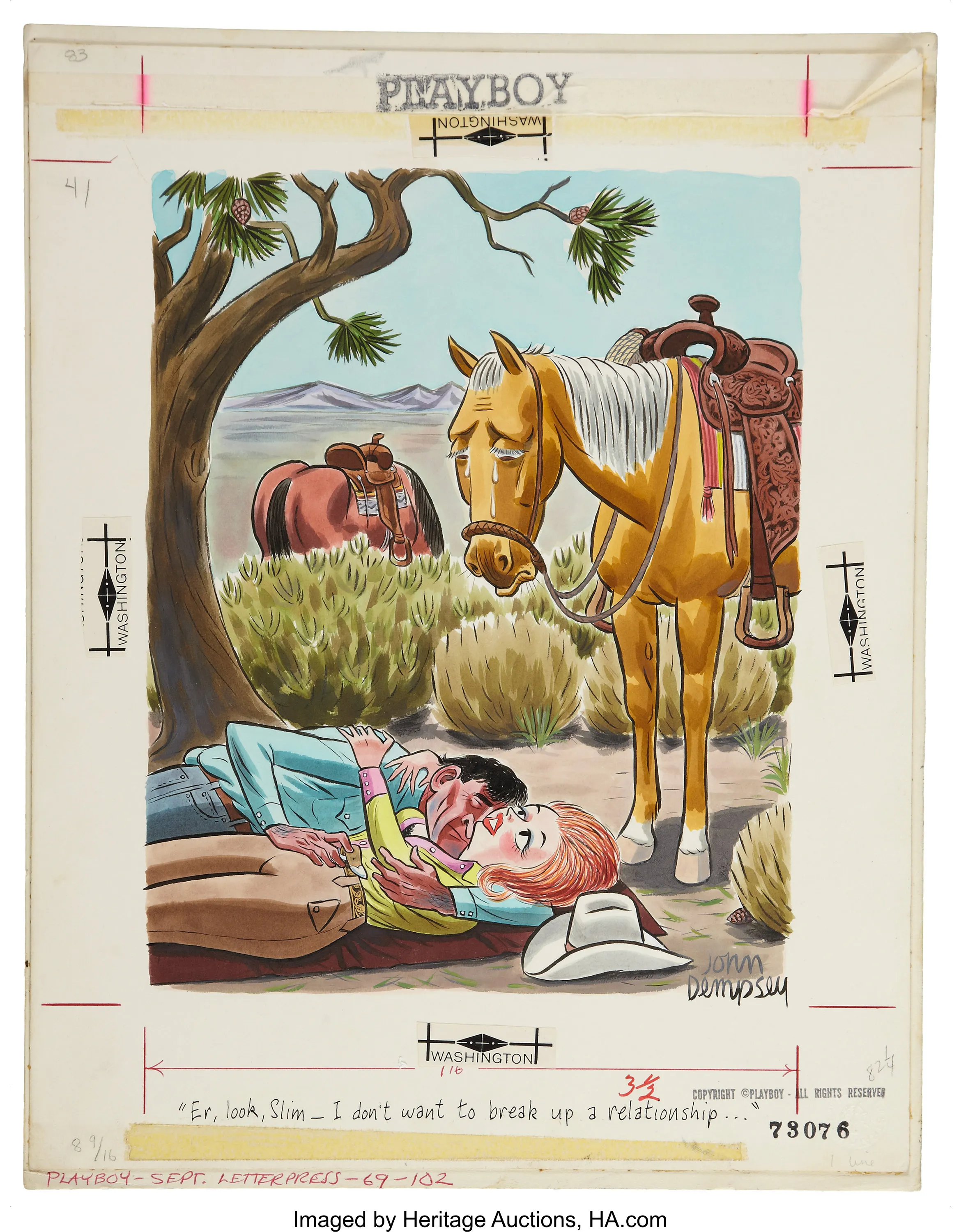 Er, look, Slim - I don´t want to break up a relationship... (well, maybe I am wrong, but that sad face...) - John Dempsey