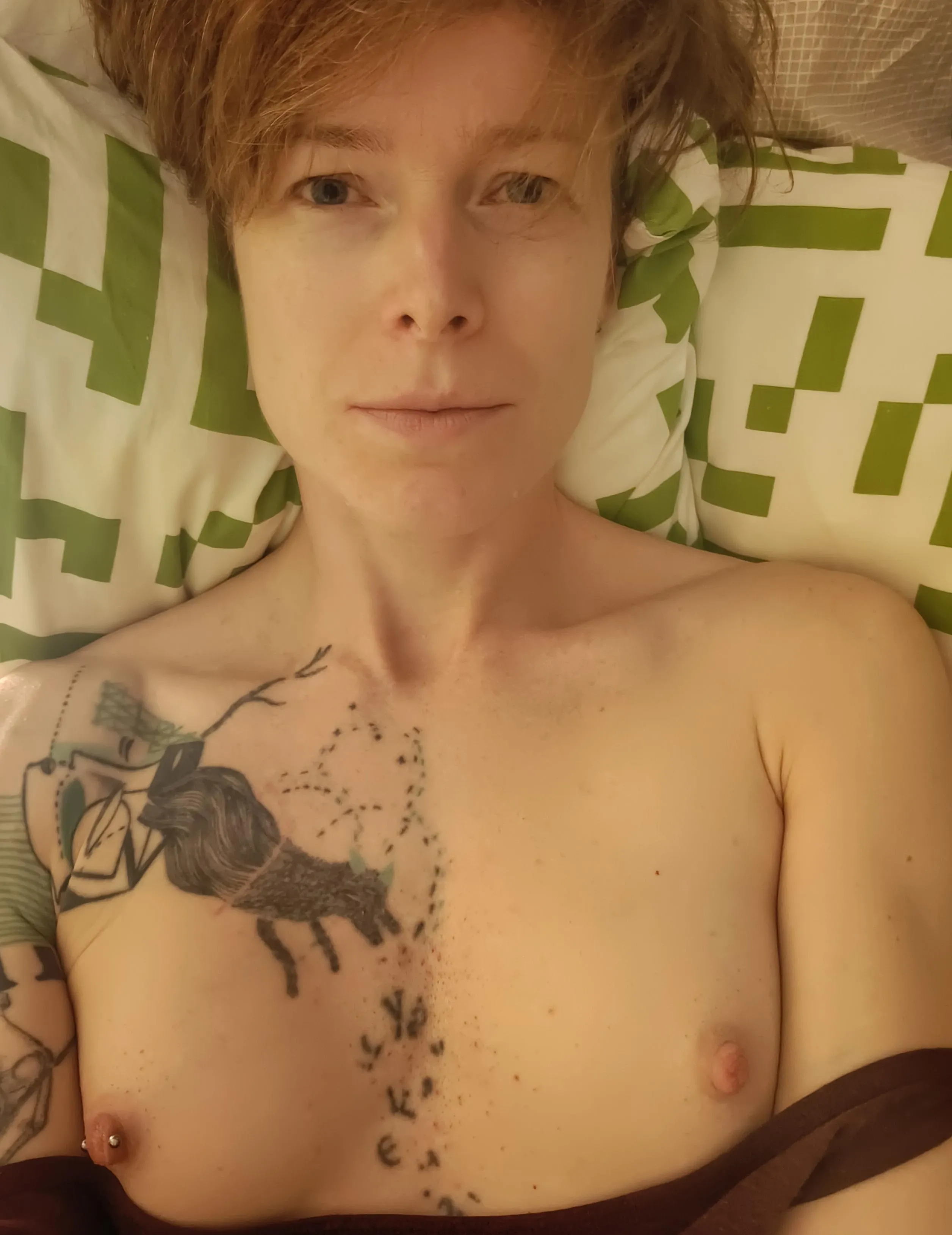 Fresh faced and ready for bed