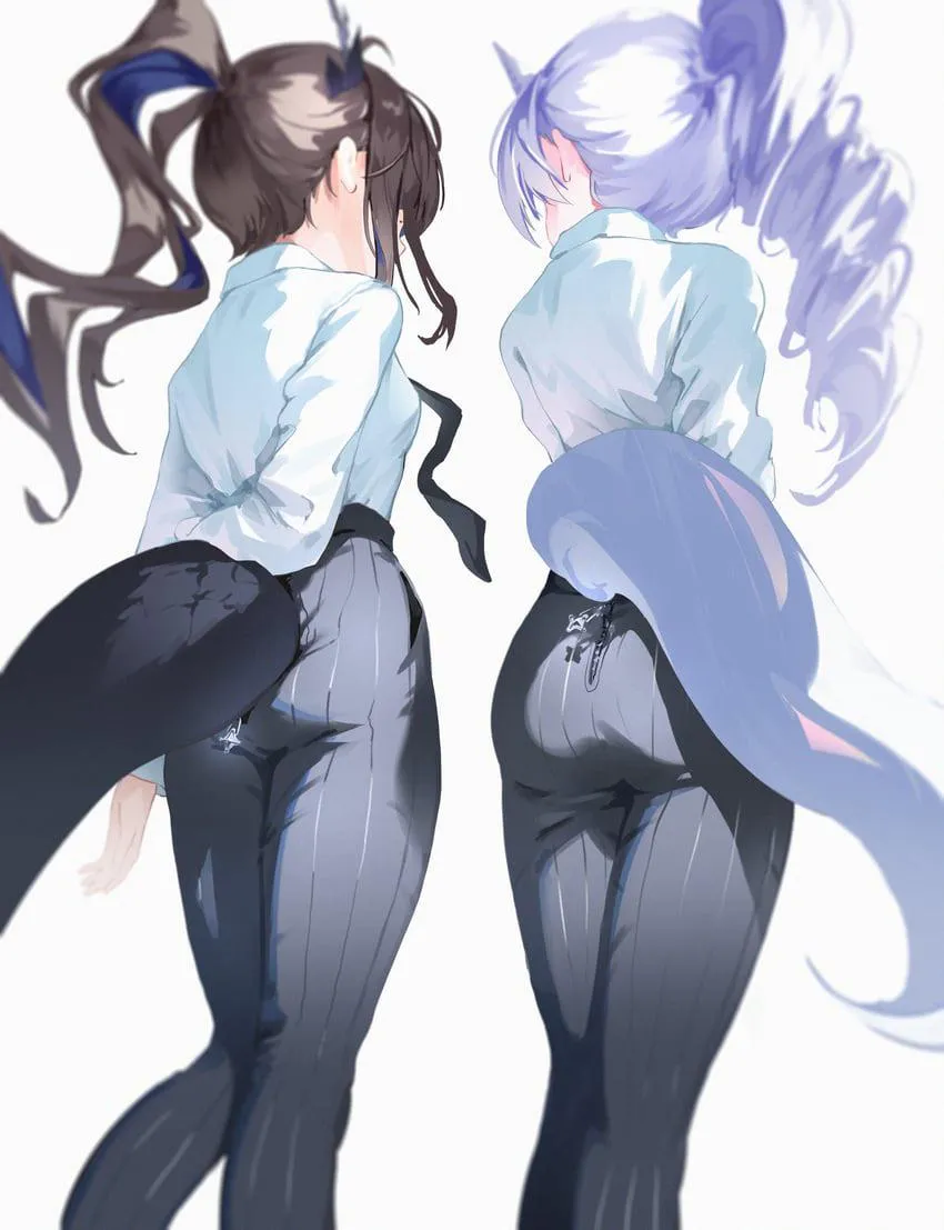Kanna & Yuni from Behind in Pants [Stellive]