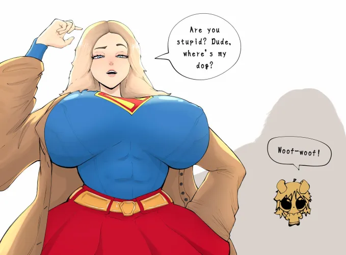 Supertits asking about her dog (Ladno_Arts)