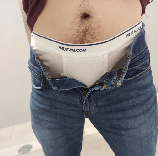 Just a peek. Let me know in the comments if you want me to pull my pants down to see more. 😏