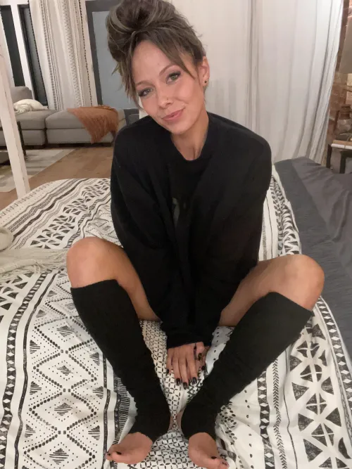 And if I moved my hands you’d see my cute landing strip