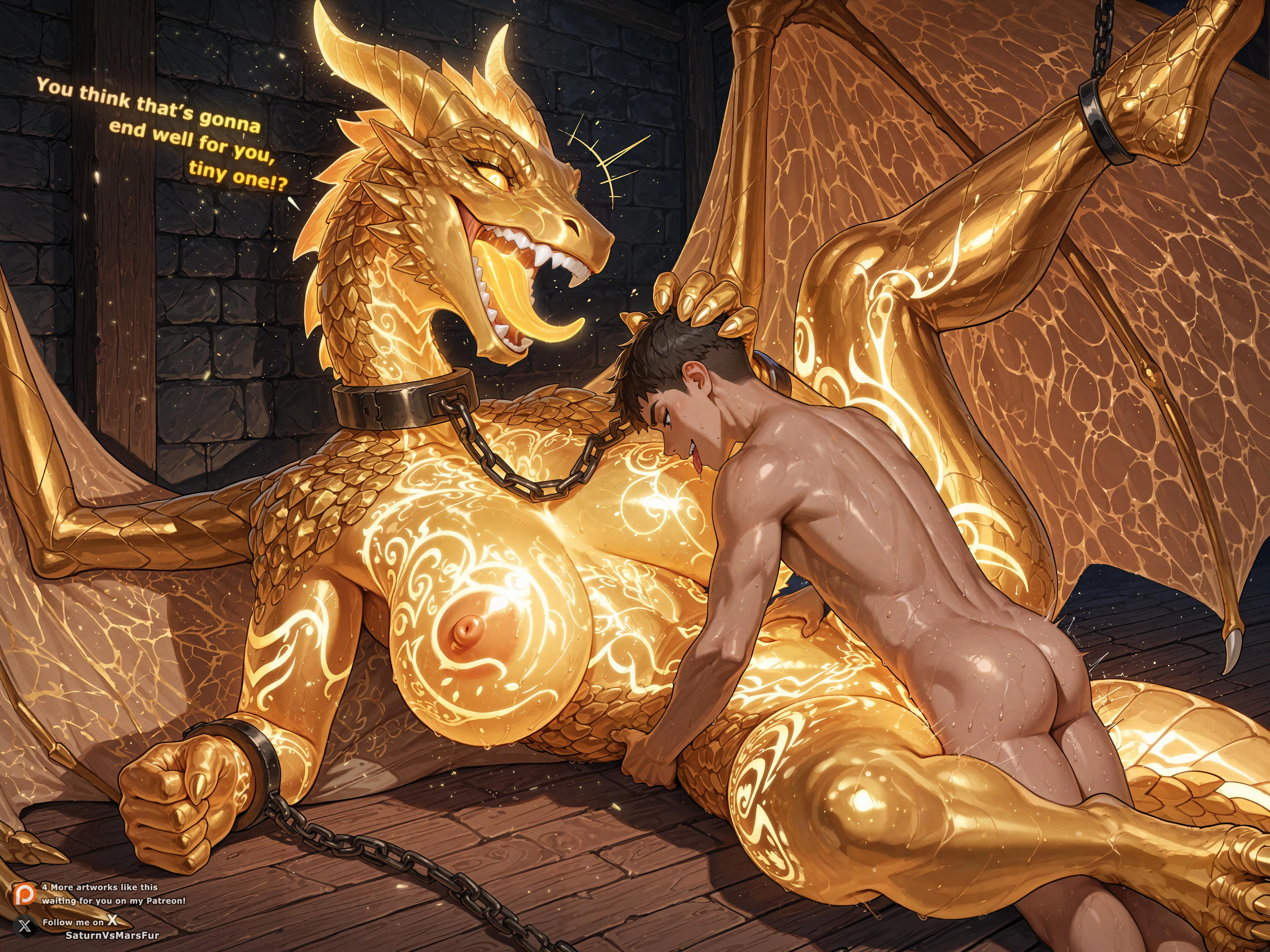 Forbidden Prison💛🐉 (AI - Nova Furry) (F) (Dragon)