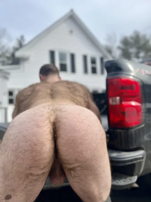 I love bending over the tailgate…