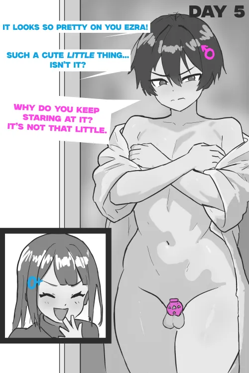 Locktober Day 5, he's a little embarrassed (Duettrove)