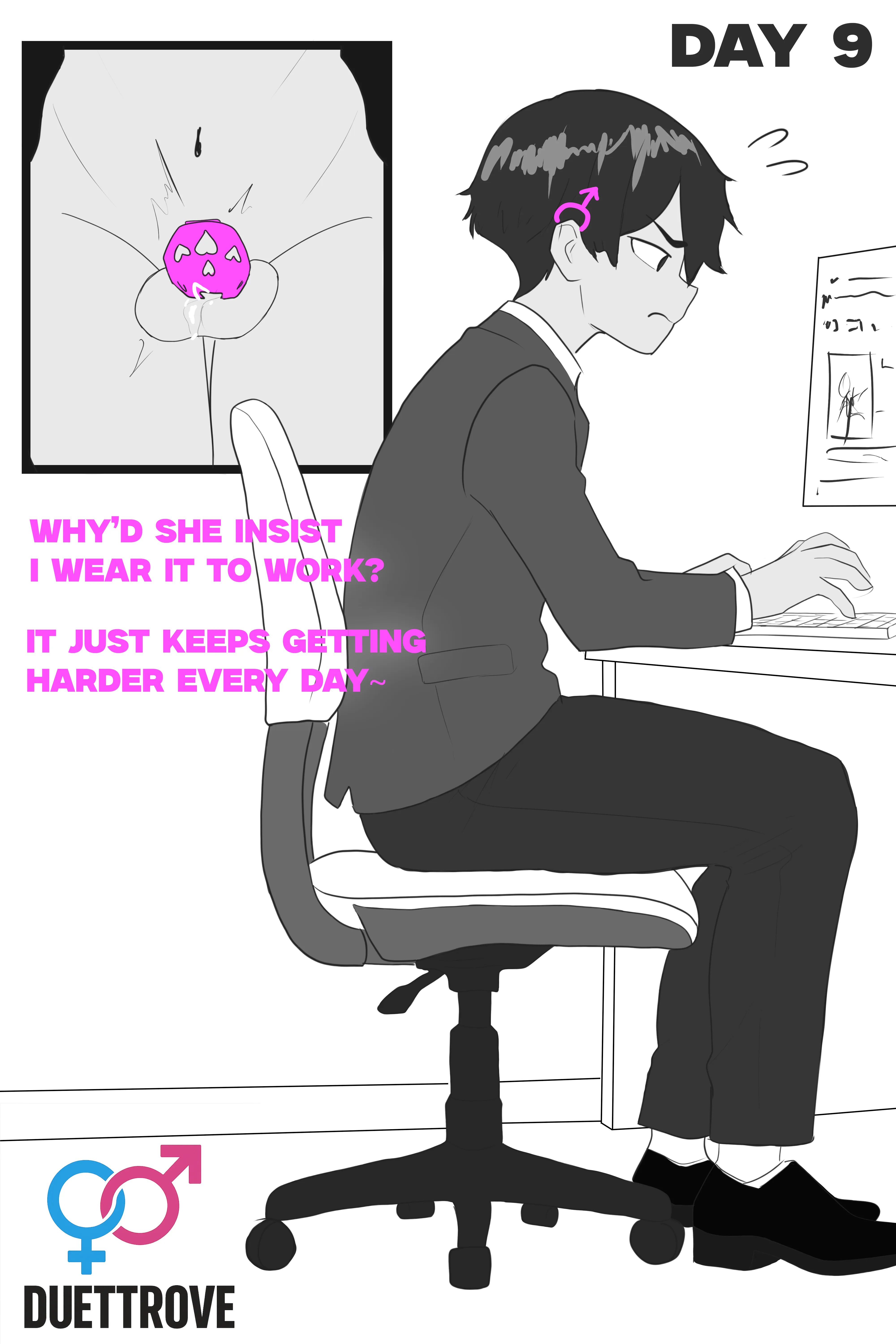 Locktober Day 9 on the job (Duettrove)