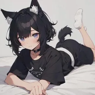 The landlord had refused to fix the AC in my appartment, however my neighbor's AC works and she has a soft spot l for animal girls. Later that day, I'm sitting on the floor in front of an AC vent in her unit. I wonder if I could ride this out all summe