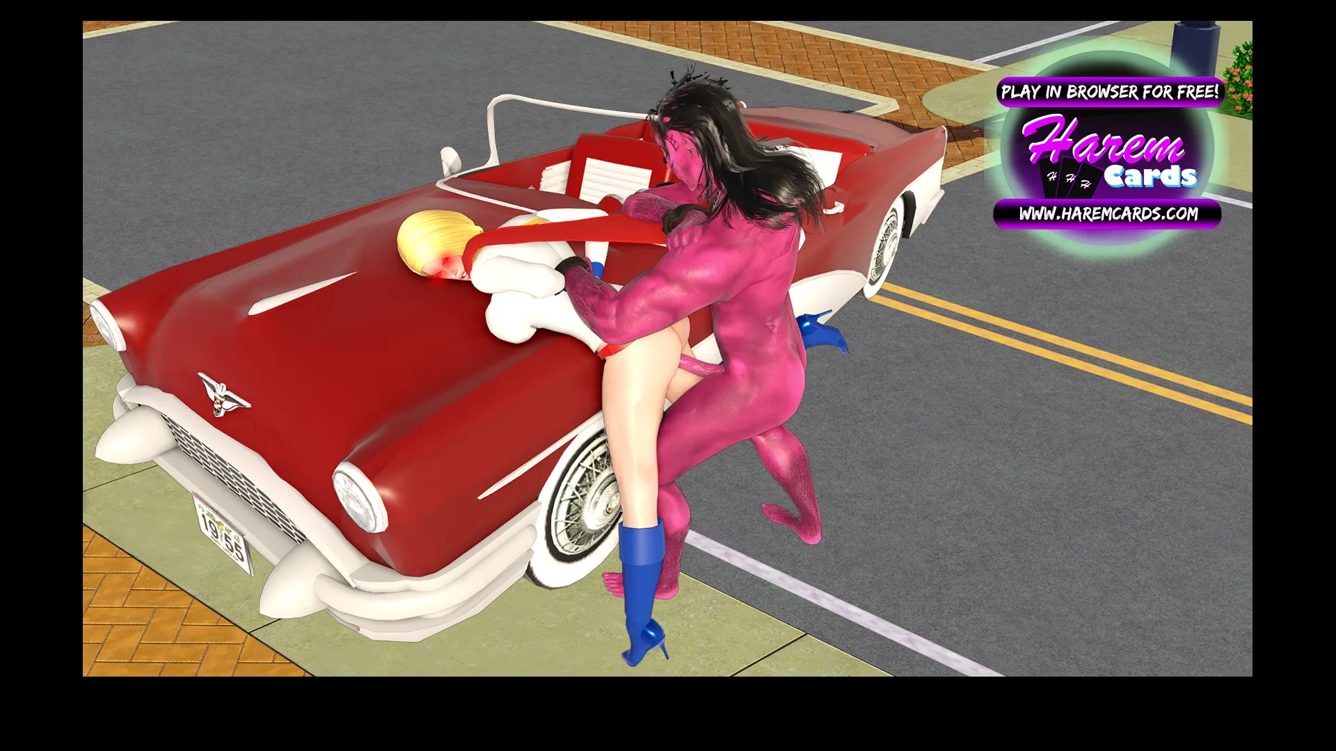 Those villains are getting out of hand! [HaremCards] (Pink Palm Production)